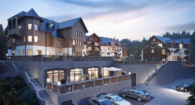 Modern Stone Hill Apartment Шклярска-Поремба Экстерьер фото